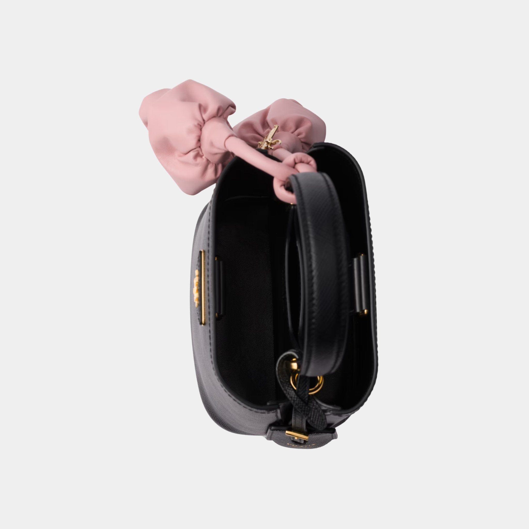 Panier Saffiano Leather Mini Bag With Nappa Leather Flowers