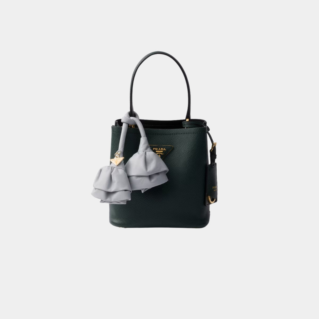 Panier Saffiano Leather Mini Bag With Nappa Leather Flowers
