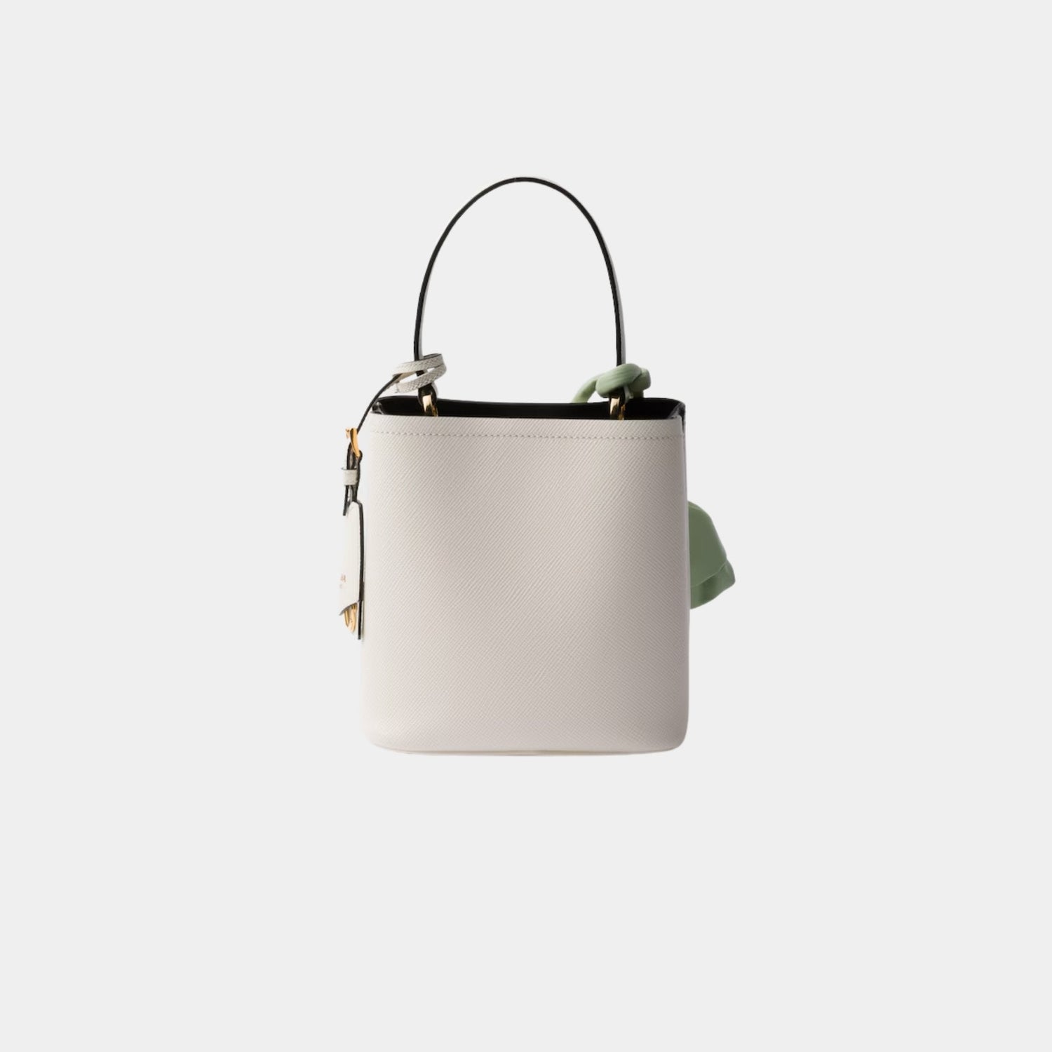Panier Saffiano Leather Mini Bag With Nappa Leather Flowers