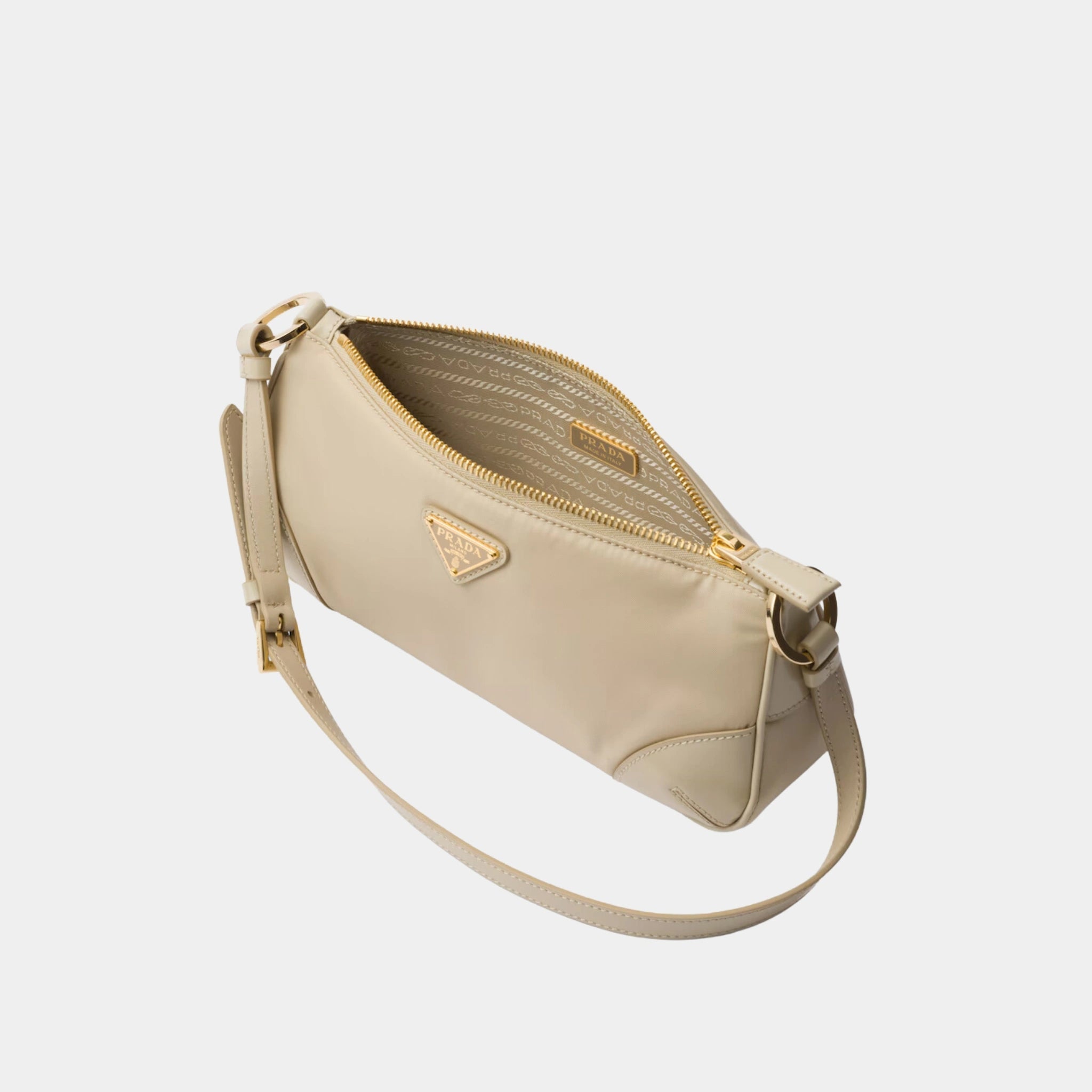 Re-Edition 2002 Re-Nylon Brushed Leather Shoulder Bag