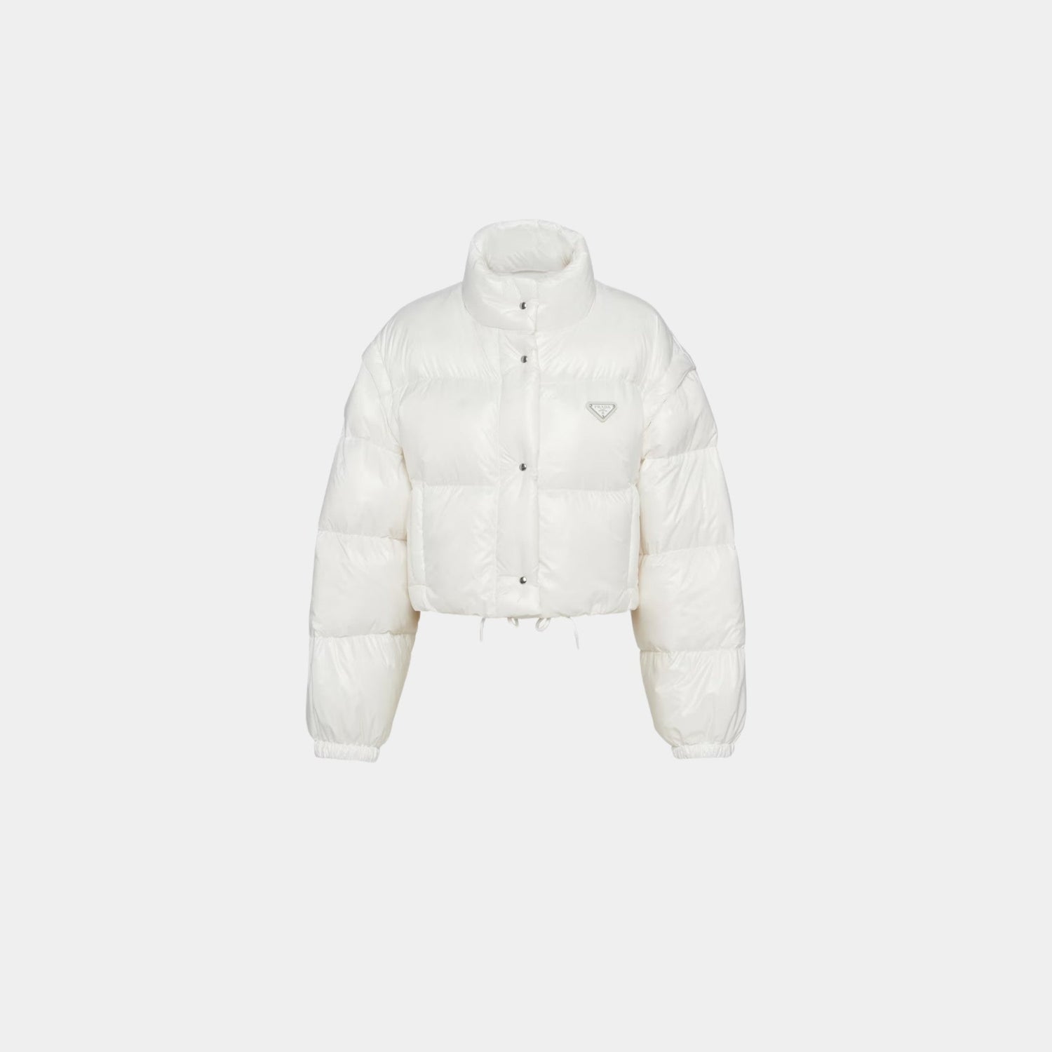 Re-Nylon Cropped Convertible Down Jacket