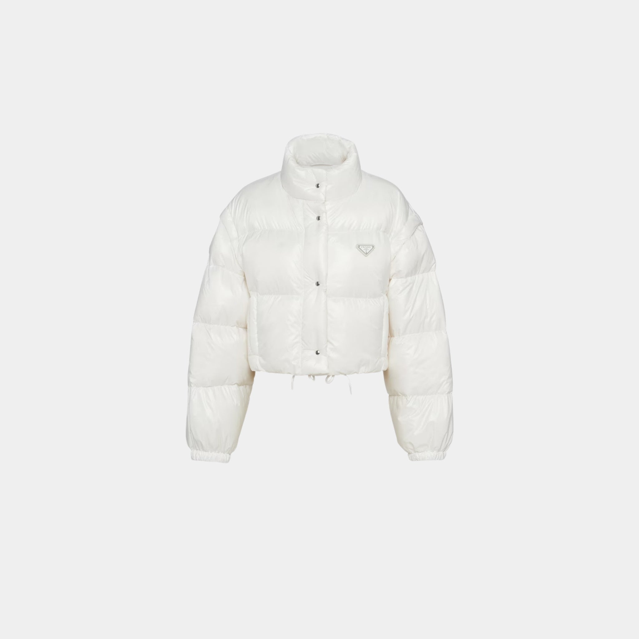 Re-Nylon Cropped Convertible Down Jacket
