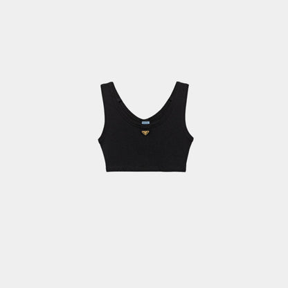 Ribbed Jersey Tank Top