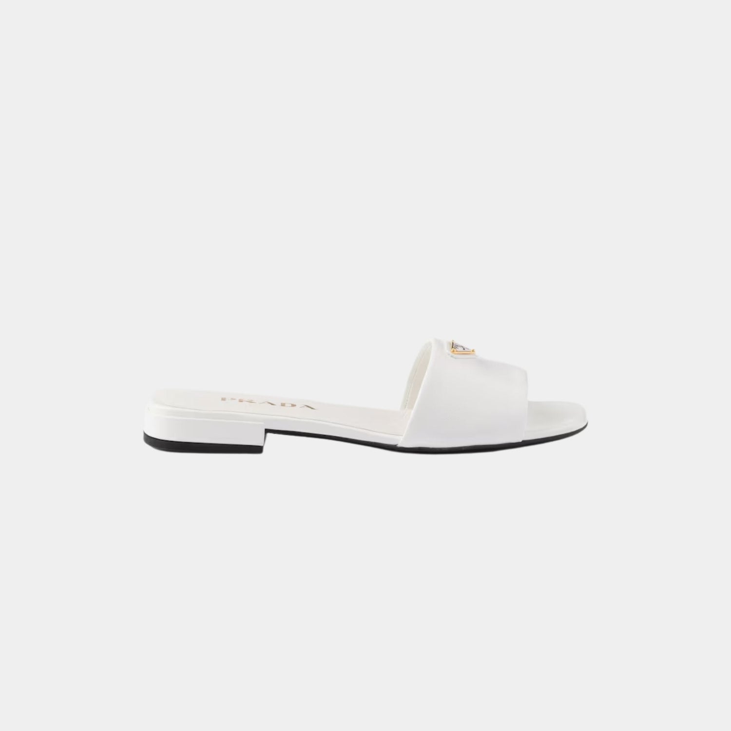 Saffiano Patent Leather Slides