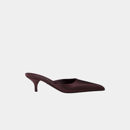 Satin Mules Silk Viscose