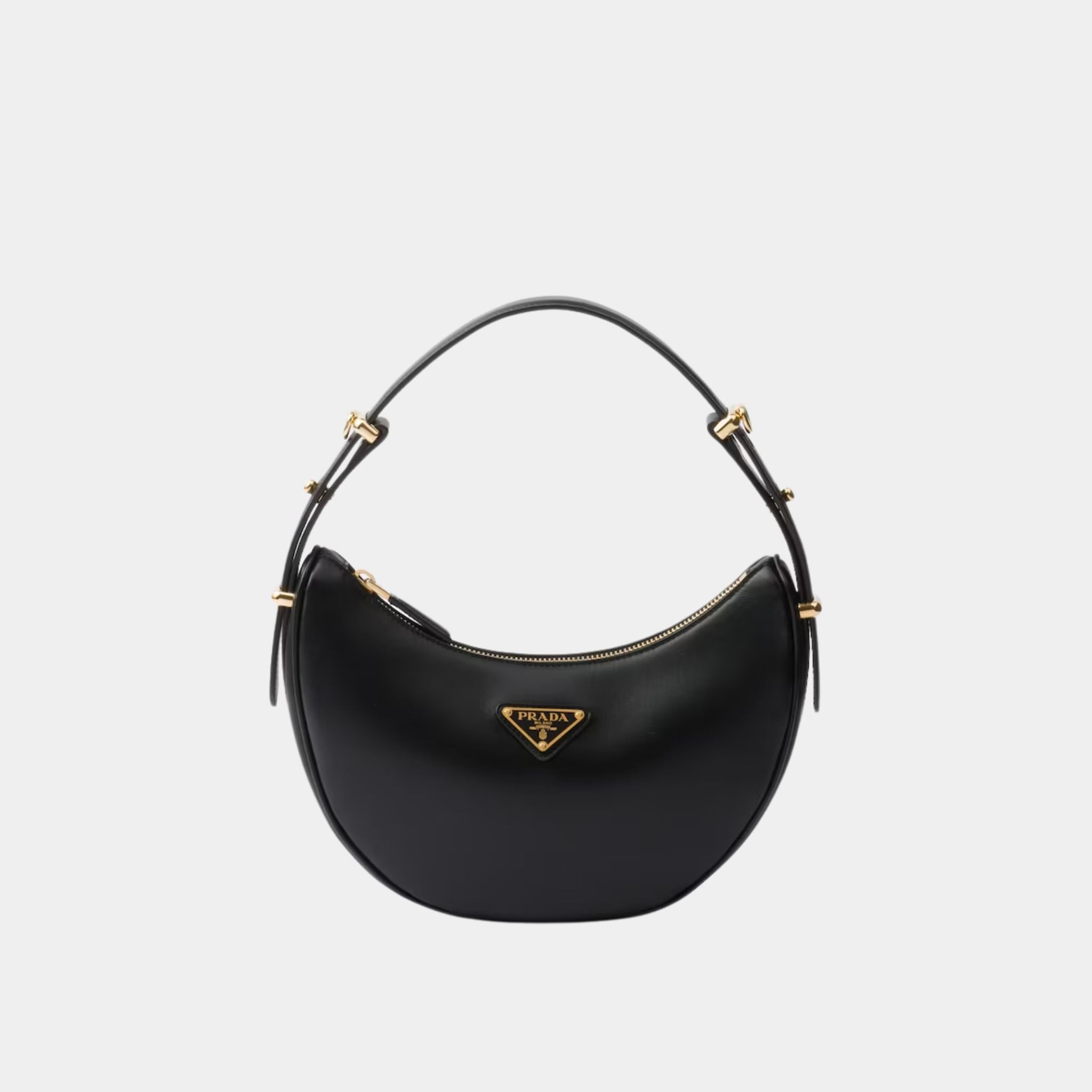 Small Arque Leather Shoulder Bag