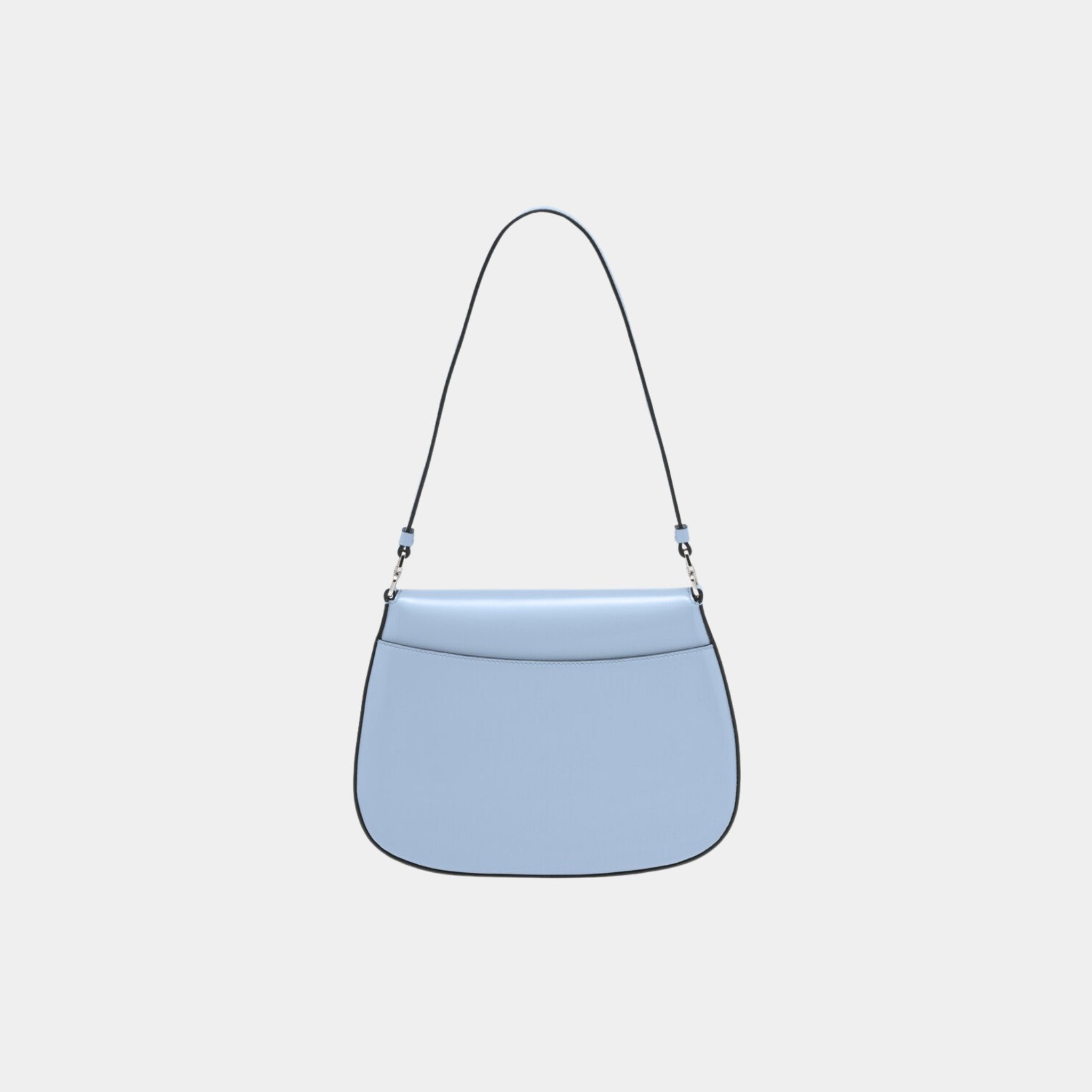 Small Cleo Brushed Leather Shoulder Bag With Flap