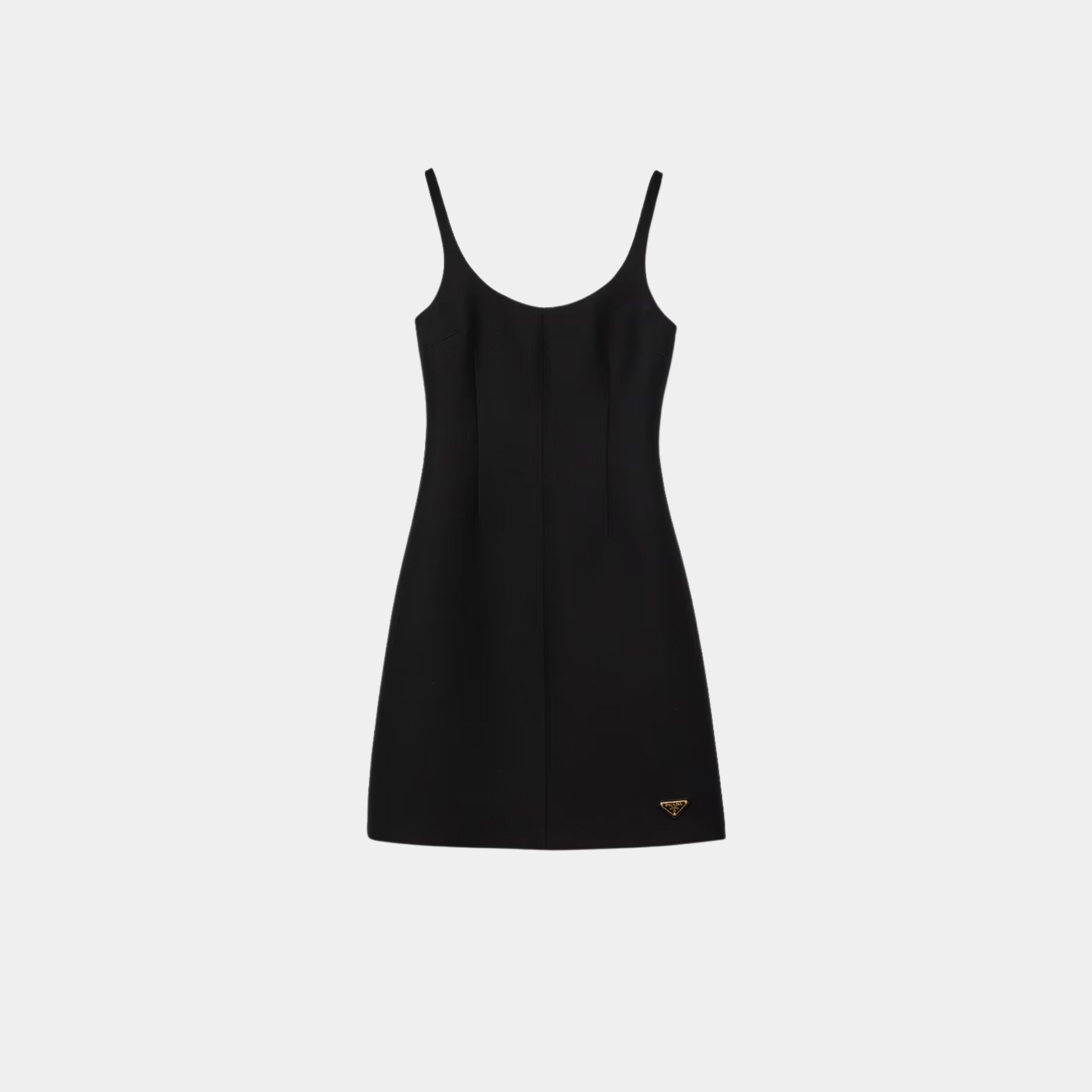 Tricotine Black Sheath Mini-Dress