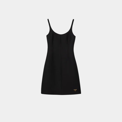 Tricotine Black Sheath Mini-Dress