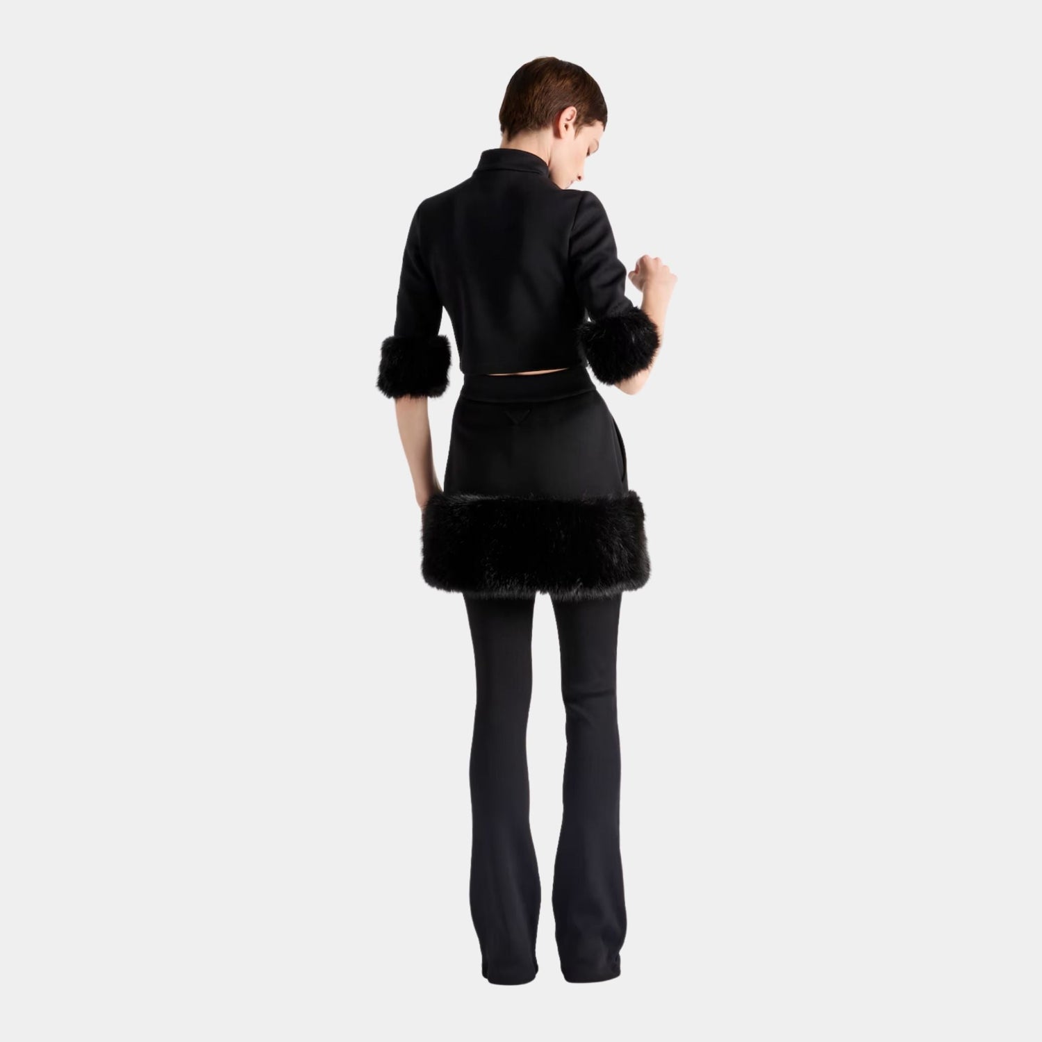 Unlined Short Sweatskirt