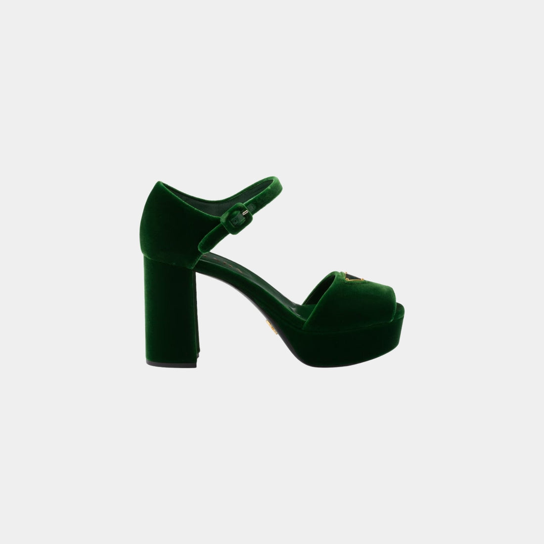 Velvet Platform Sandals