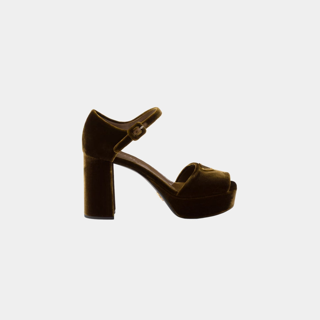 Velvet Platform Sandals