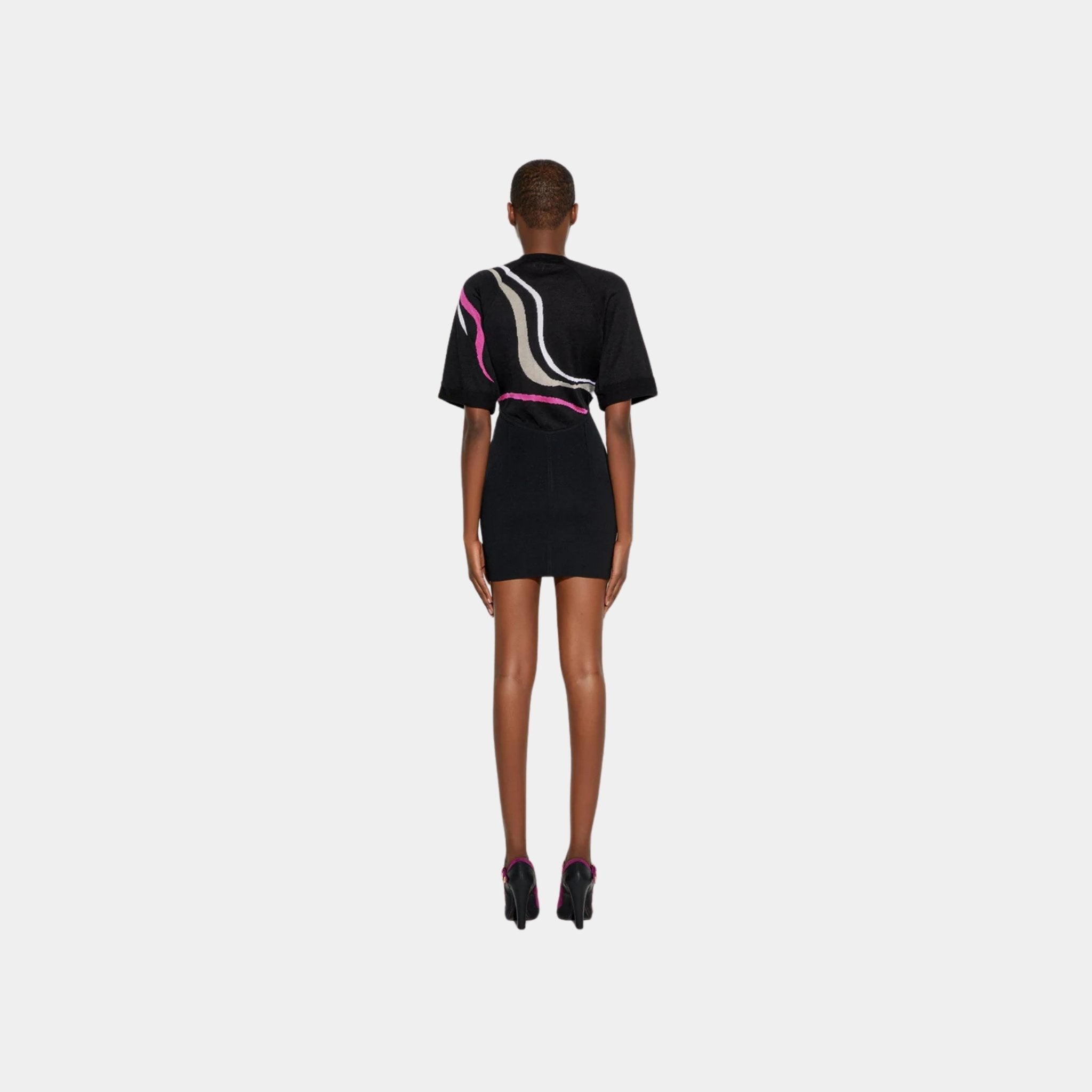 Bodycon Dress With Marmo Detail