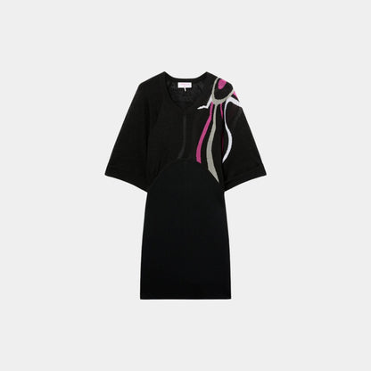 Bodycon Dress With Marmo Detail