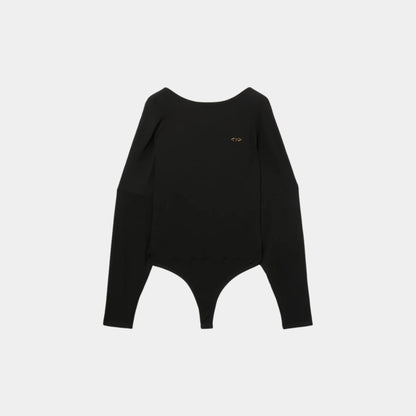 Cape Sleeve Viscose Bodysuit