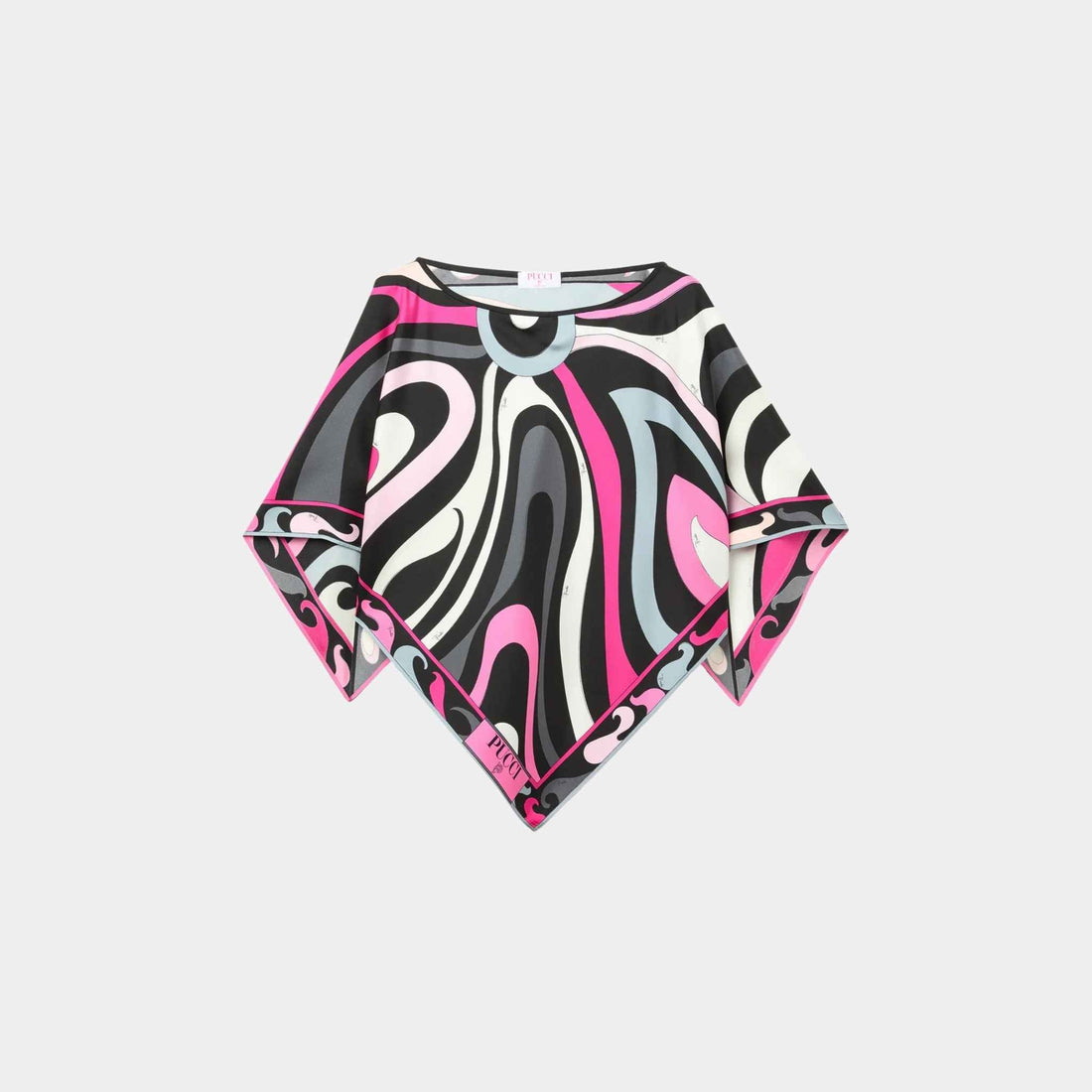 Marmo And Pesci Prints Kaftan Silk Blouse