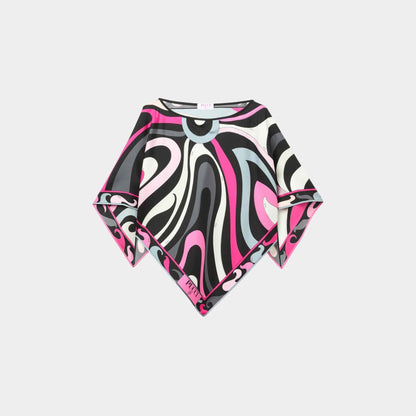 Marmo And Pesci Prints Kaftan Silk Blouse