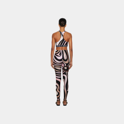 Marmo Print Sports Top Stretchy Lycra