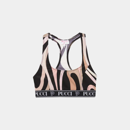 Marmo Print Sports Top Stretchy Lycra