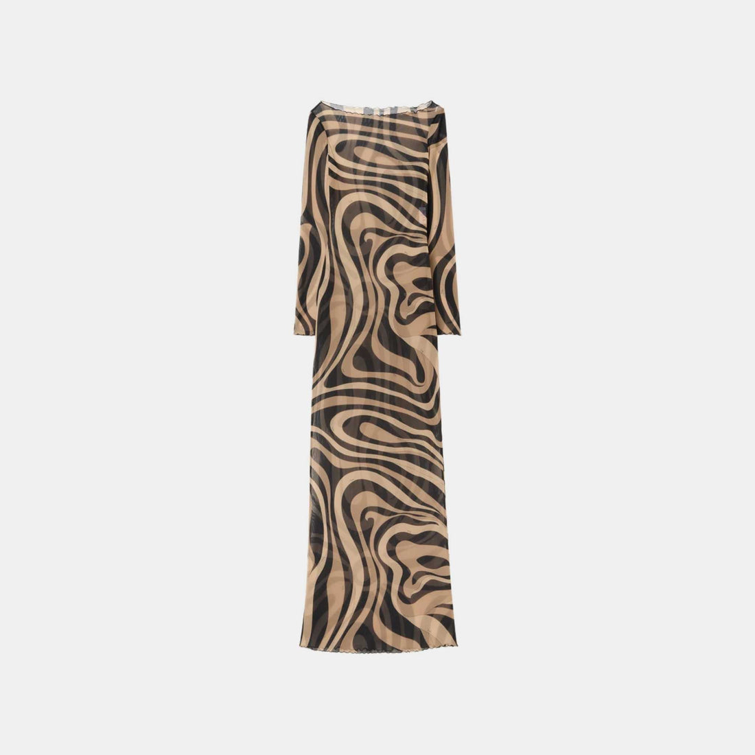 Marmo Print Tulle Dress