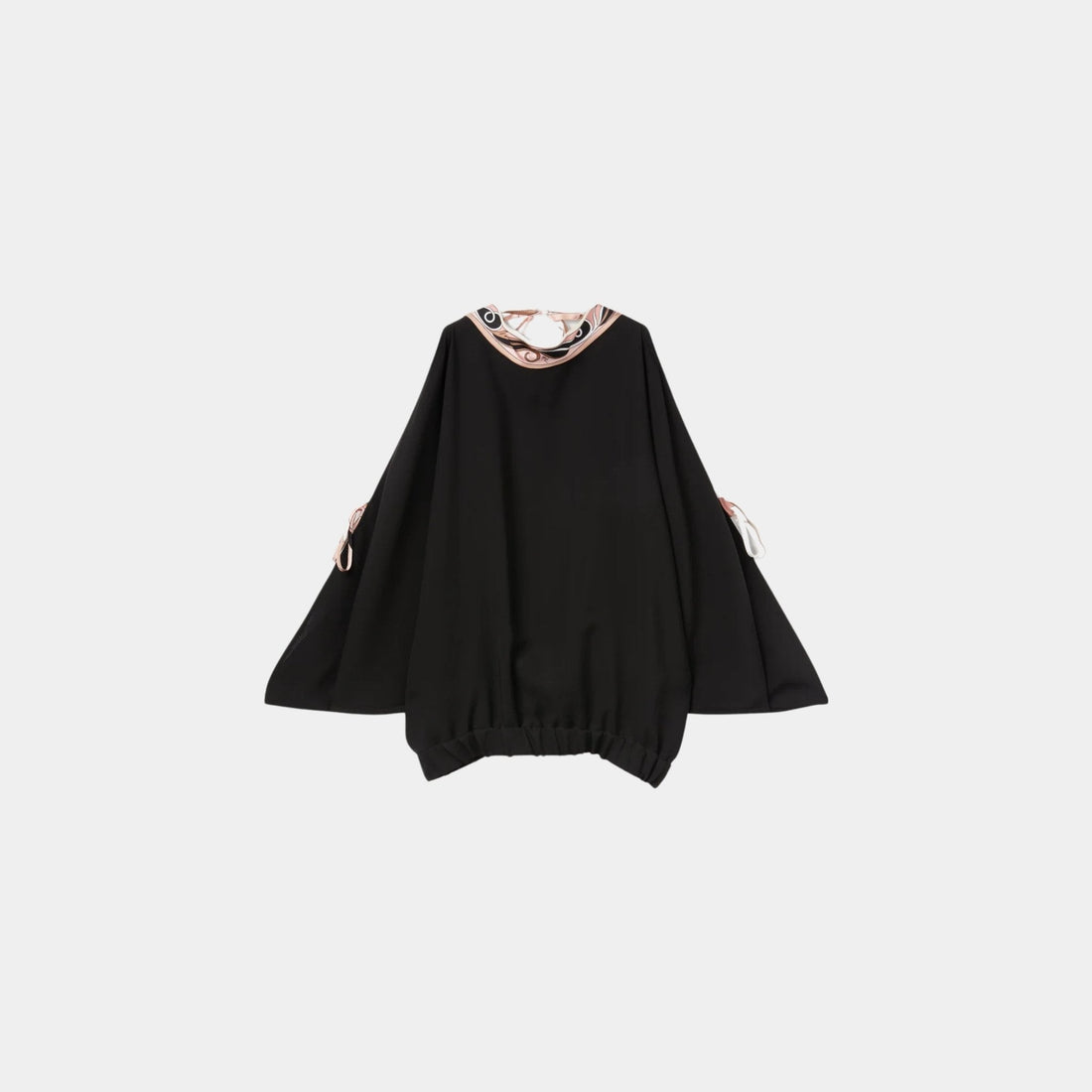 Open-Shoulder Blouse With Printed Details