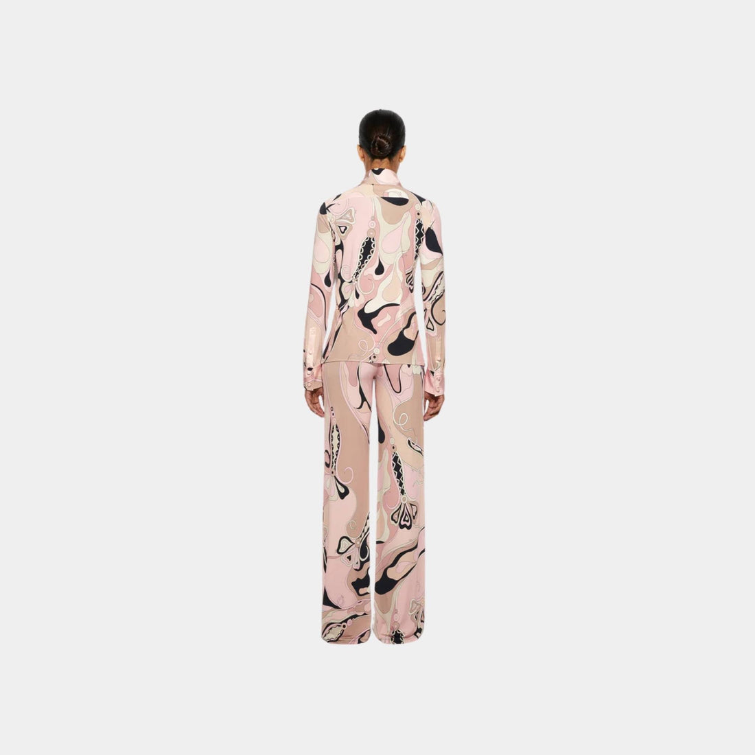 Orchidee Fitted Button Down Shirt