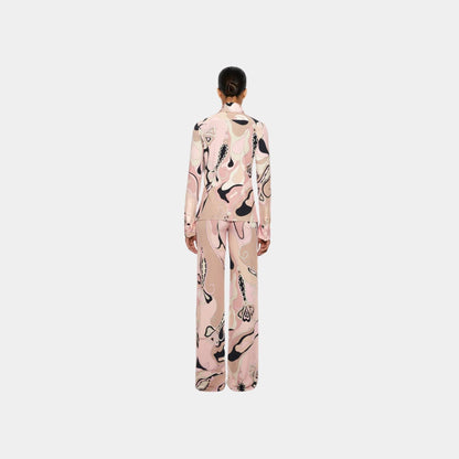 Orchidee Fitted Button Down Shirt