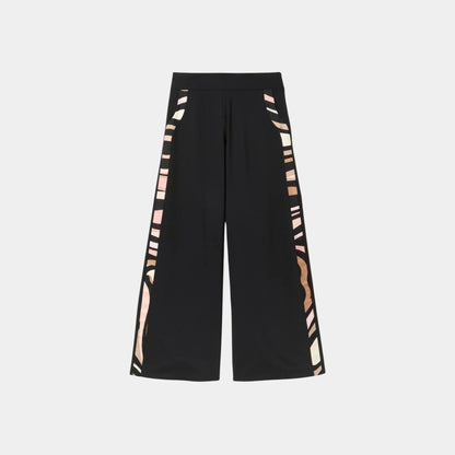 Palazzo Pants With Printed Details