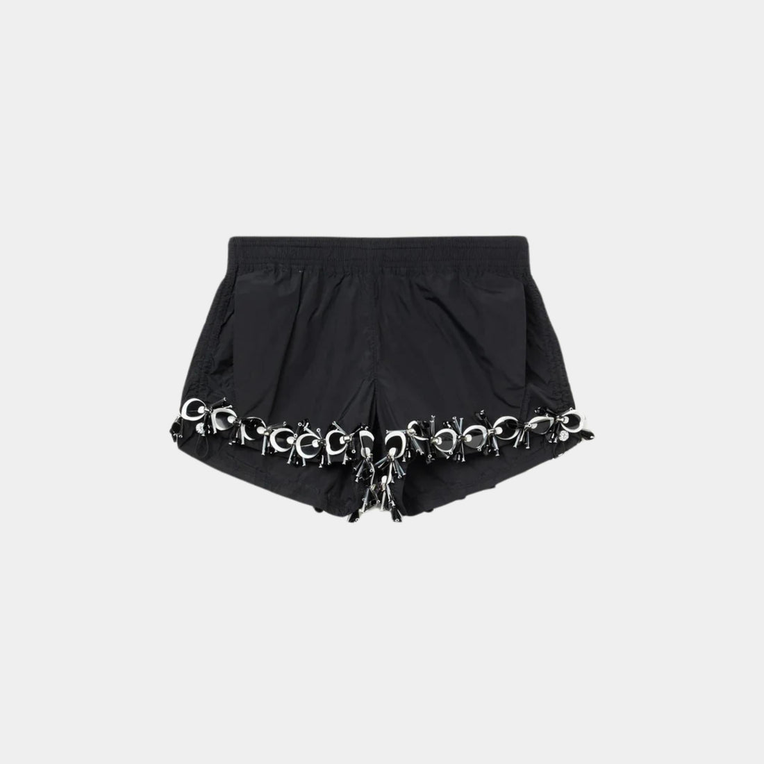 Shorts With Embroidery and Sequins