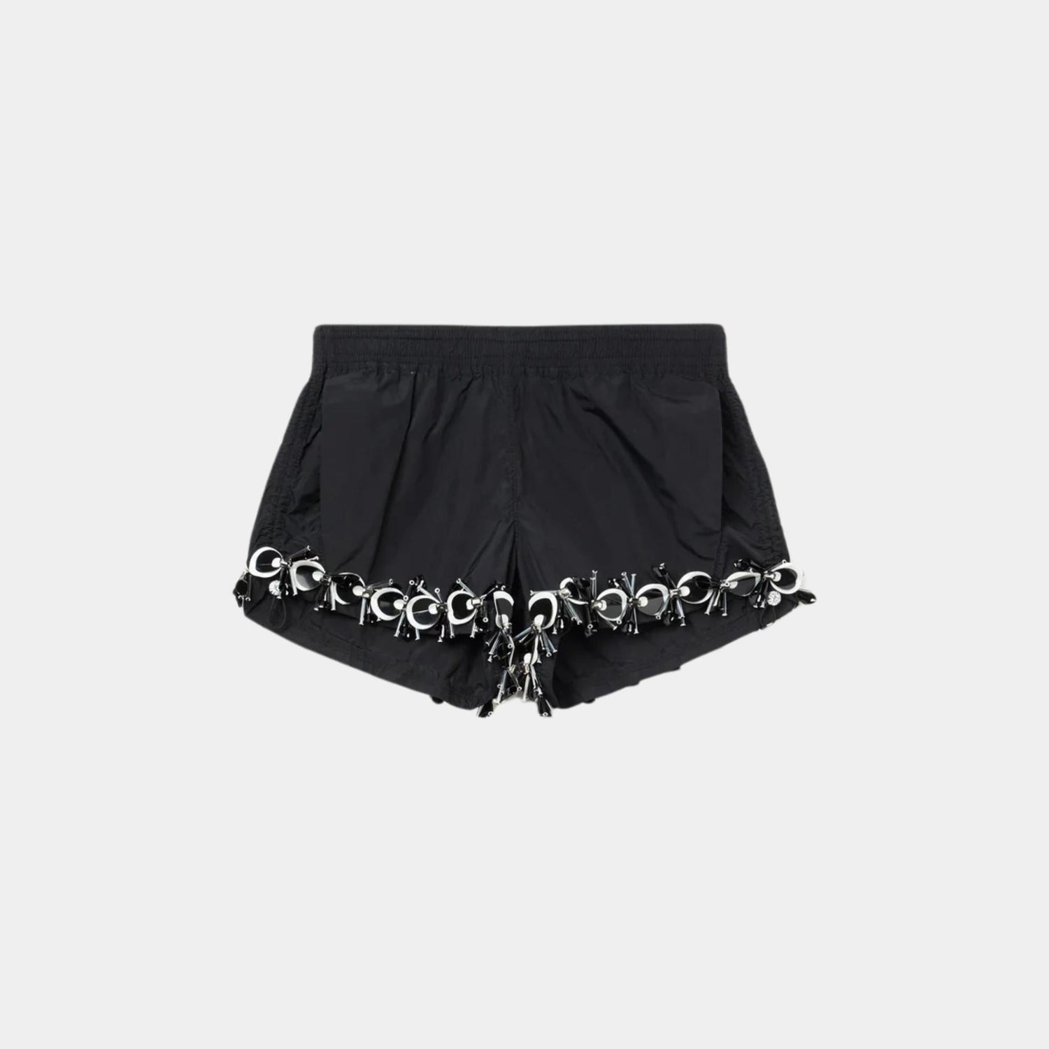Shorts With Embroidery and Sequins