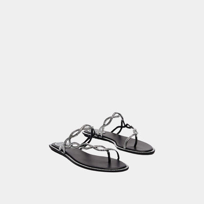 Braid Flat Sandal 10