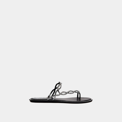 Braid Flat Sandal 10