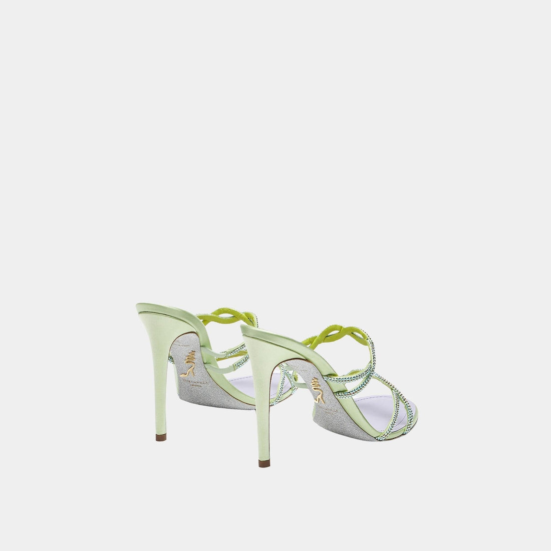 Braid Lime Slider Sandal 105