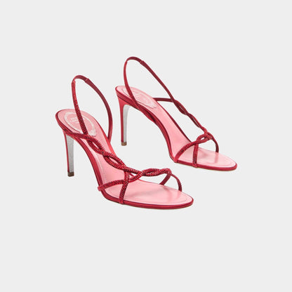 Braid Red Sandal 80