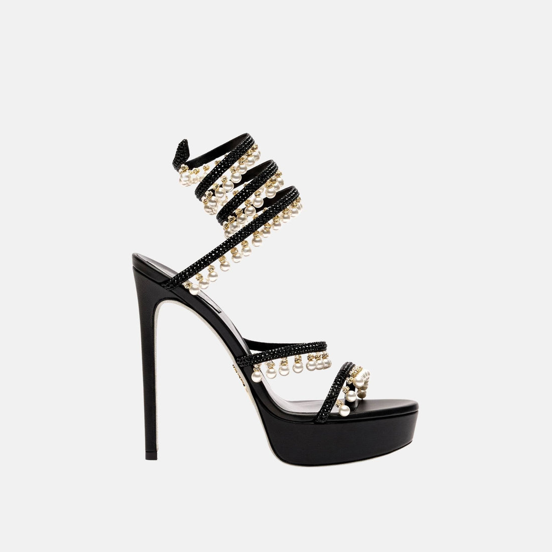Chandelier Platform Sandal With Pearls 130