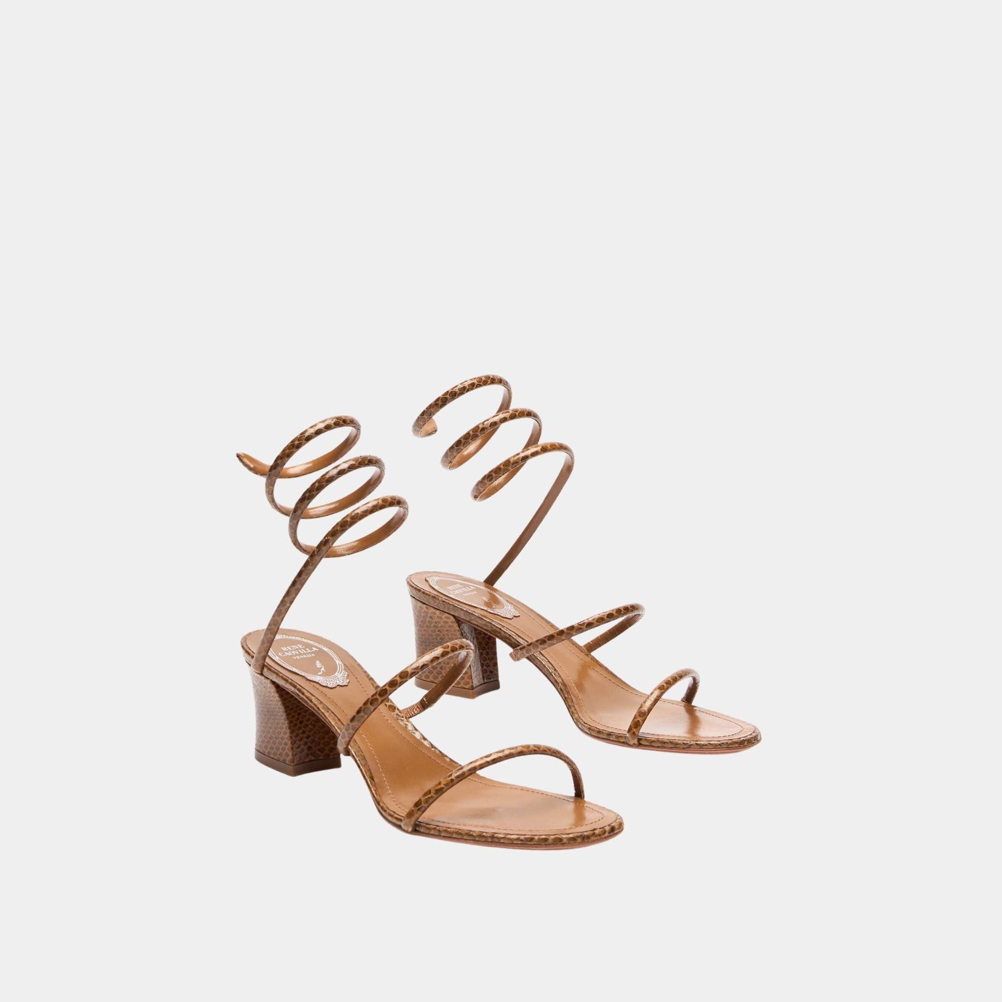 Cleo Cognac Ayers Leather Sandal 50