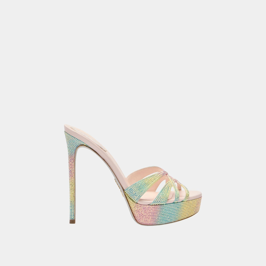 Dania Multicolor Platform Slider Sandal 130