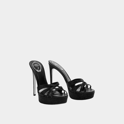 Dania Platform Slider Sandal 130