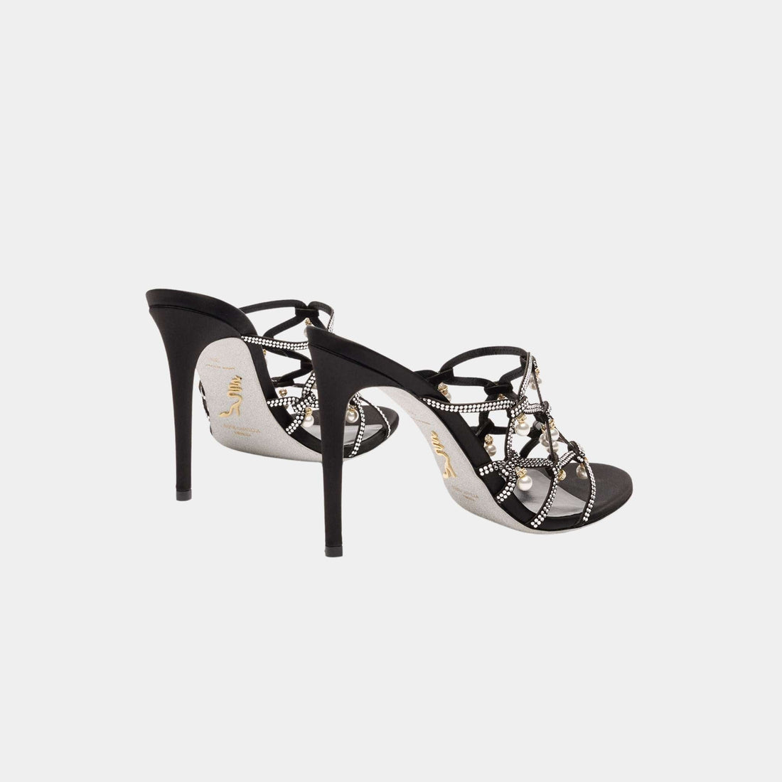 Esmeralda Black Slider Sandal 105