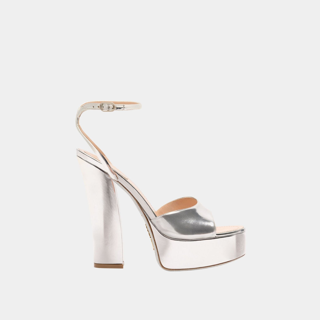Helsa Silver Platform Sandal 140