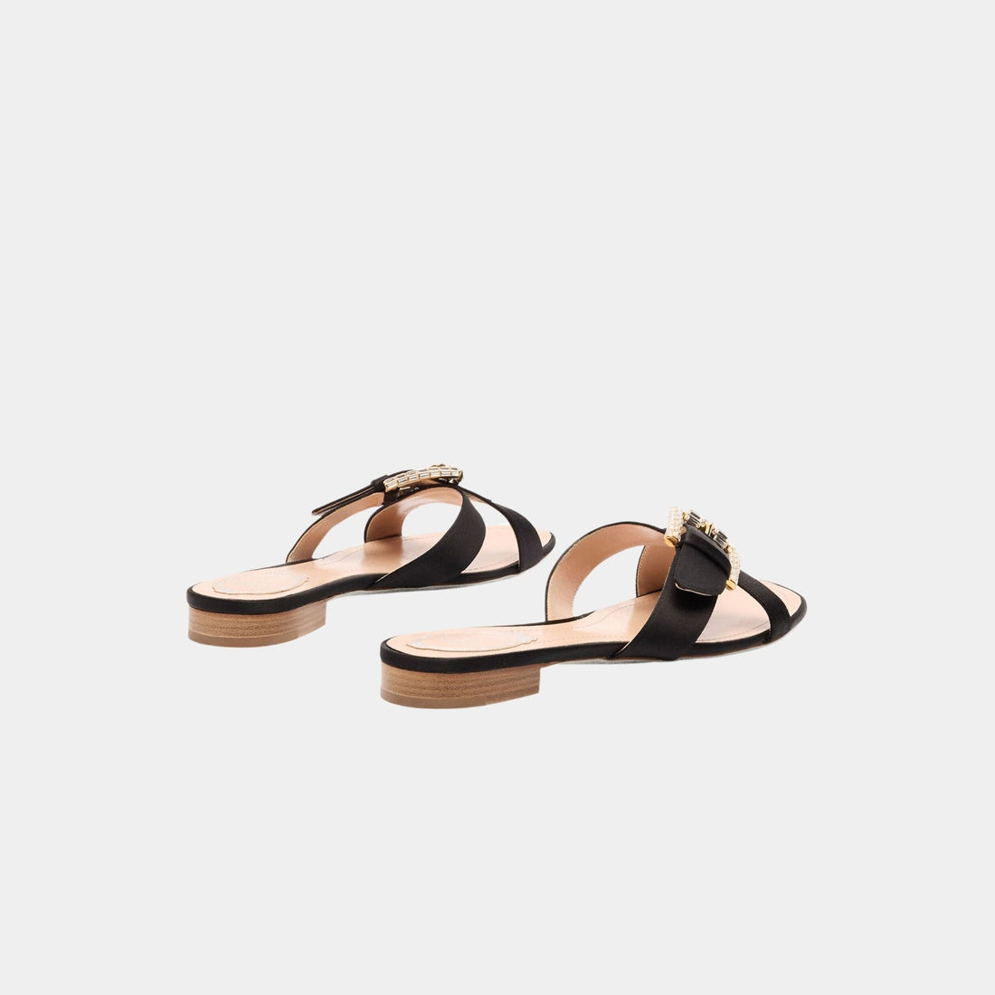 Martha Black Flat Sandal 10