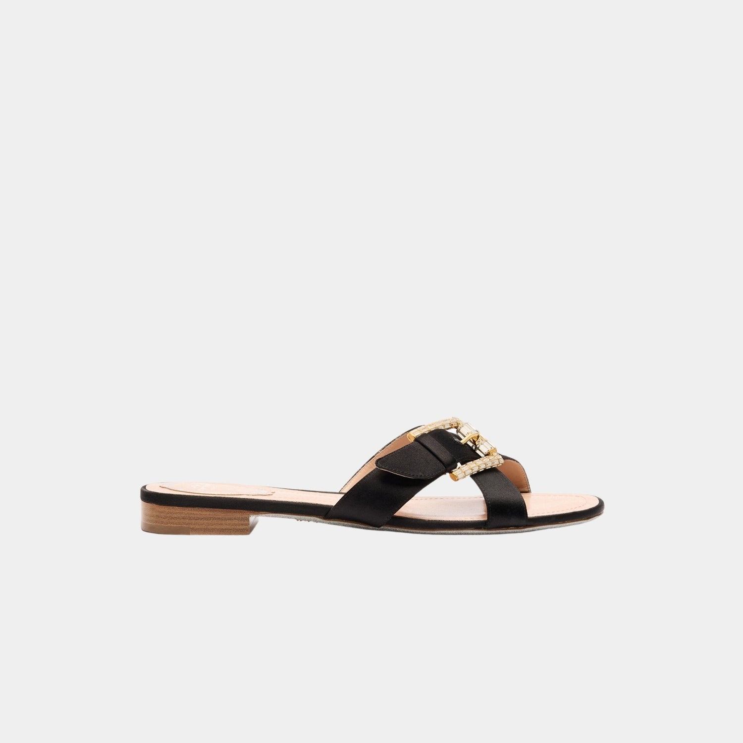 Martha Black Flat Sandal 10