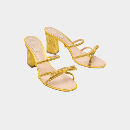 Nicole Yellow Slider Sandal 80
