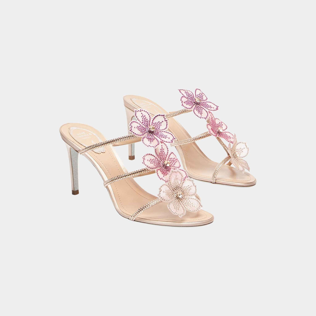 Peach Flower Pink Mule 80