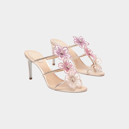Peach Flower Pink Mule 80