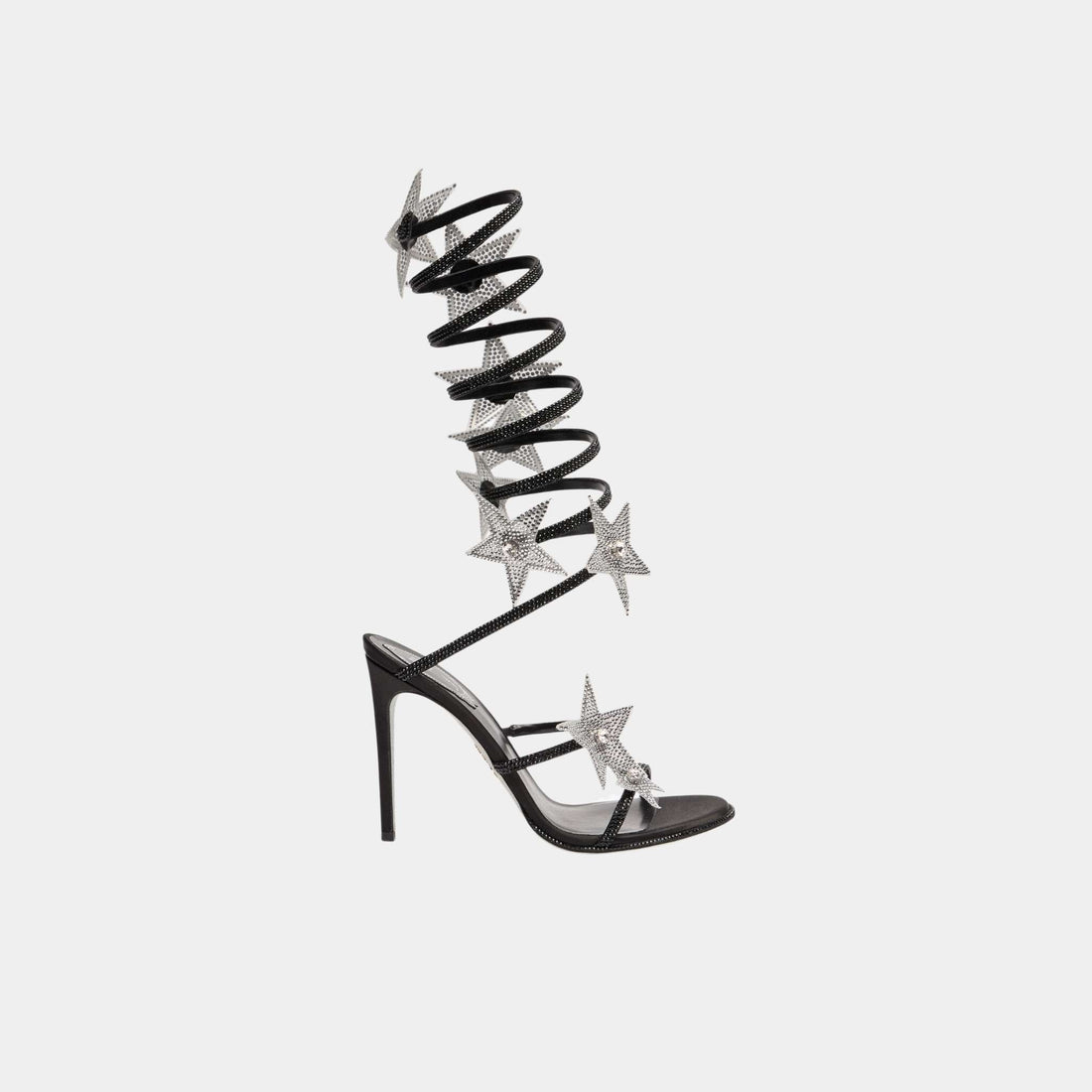 Super Cleo Star Black And Silver Sandal 105