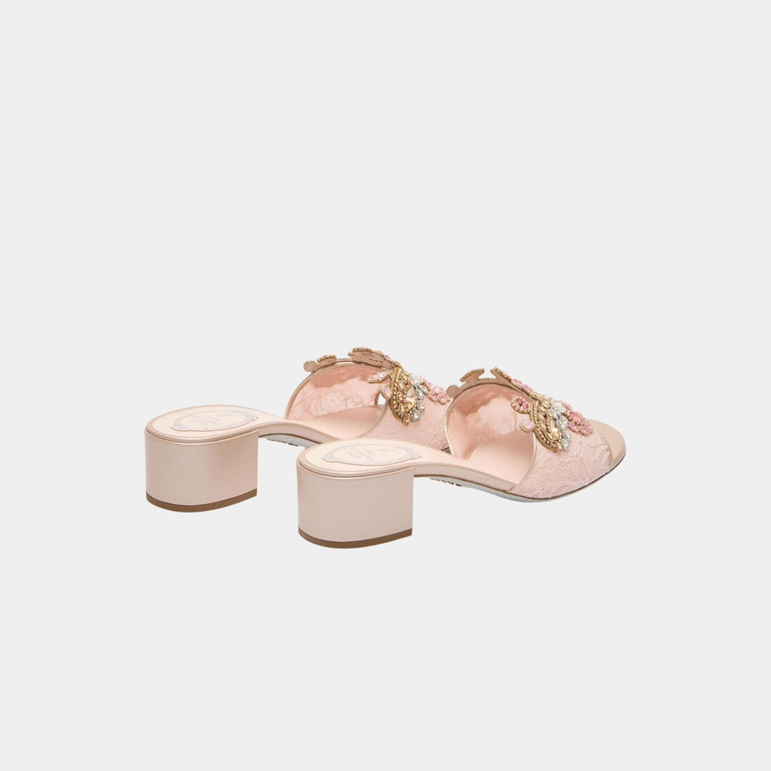 Veneziana Powder Pink Slider Sandal 40
