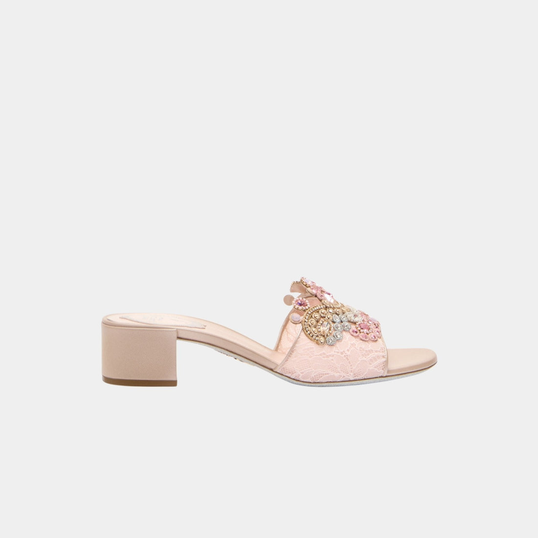 Veneziana Powder Pink Slider Sandal 40
