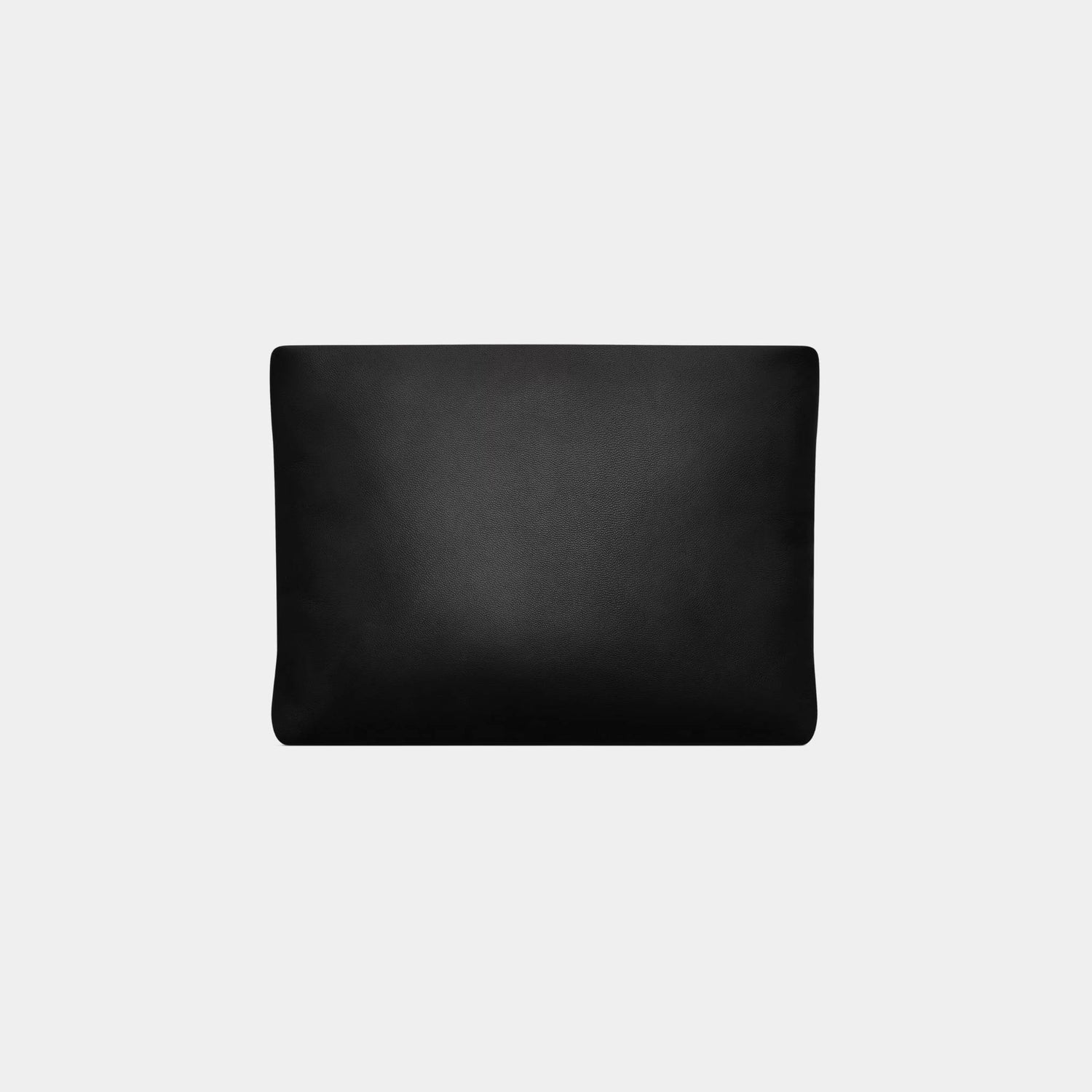 Saint laurent large Puffy Pouch Black Lambskin