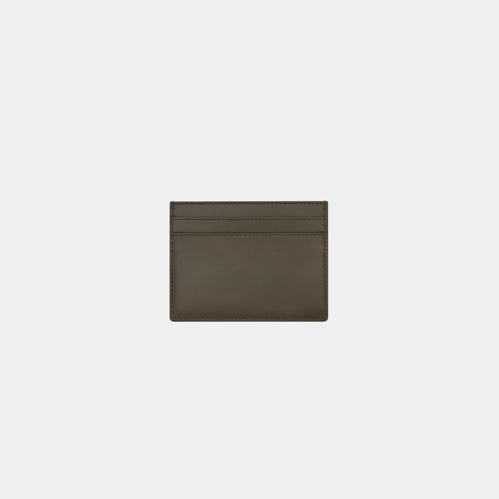 Saint Laurent Paris Card Case Smooth Light Musk Leather